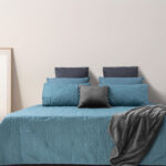 Le Intro – Silky Feel 90gsm Pinsonic Quilts – 240x240 - Smoke Blue
