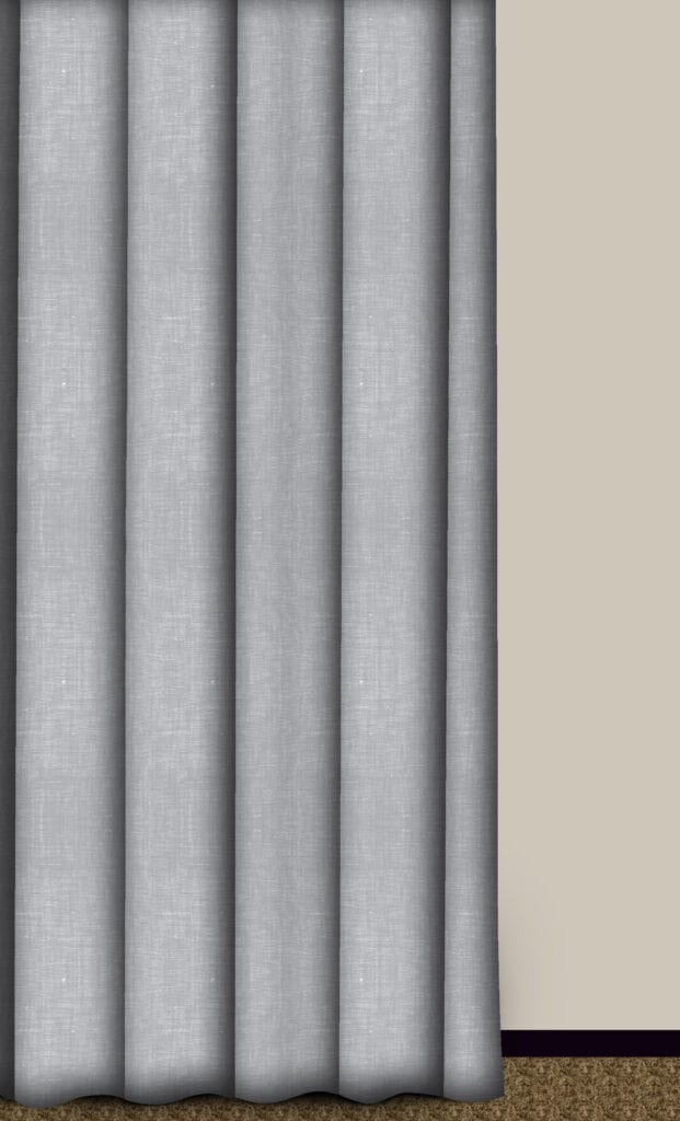 Le-Intro - Textured Microfibre Curtain - Greystone