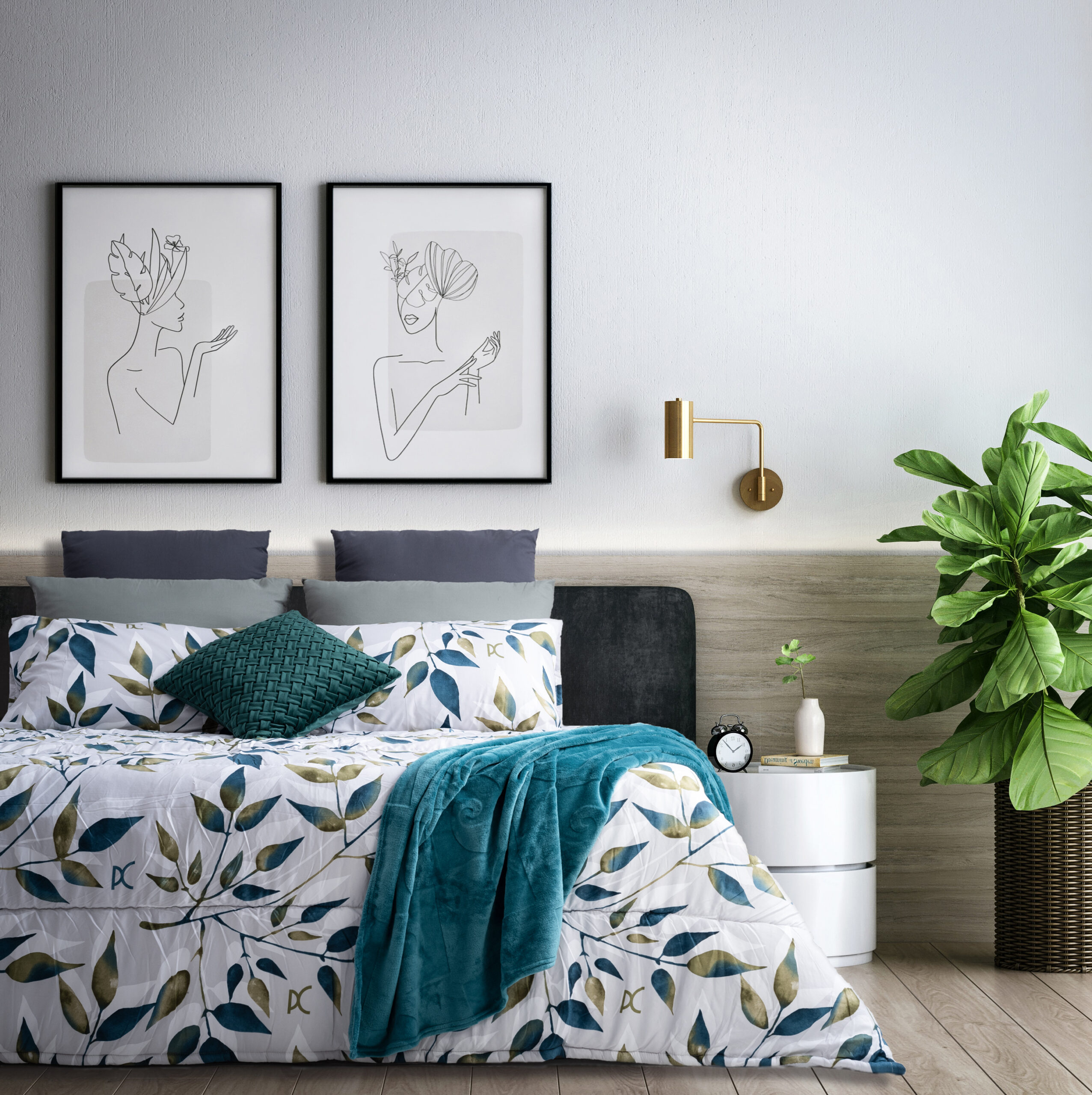Le-Intro – 75gsm Microfibre Comforter - Altis Leaves