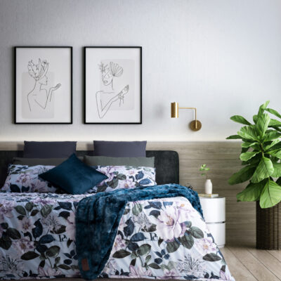 Le-Intro – 75gsm Microfibre Comforter - Emelia Floral