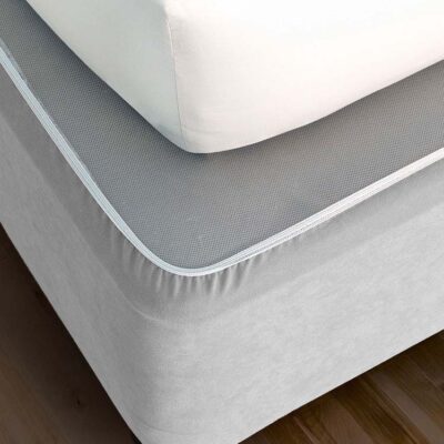 Faux Suede Bedwrap - Grey