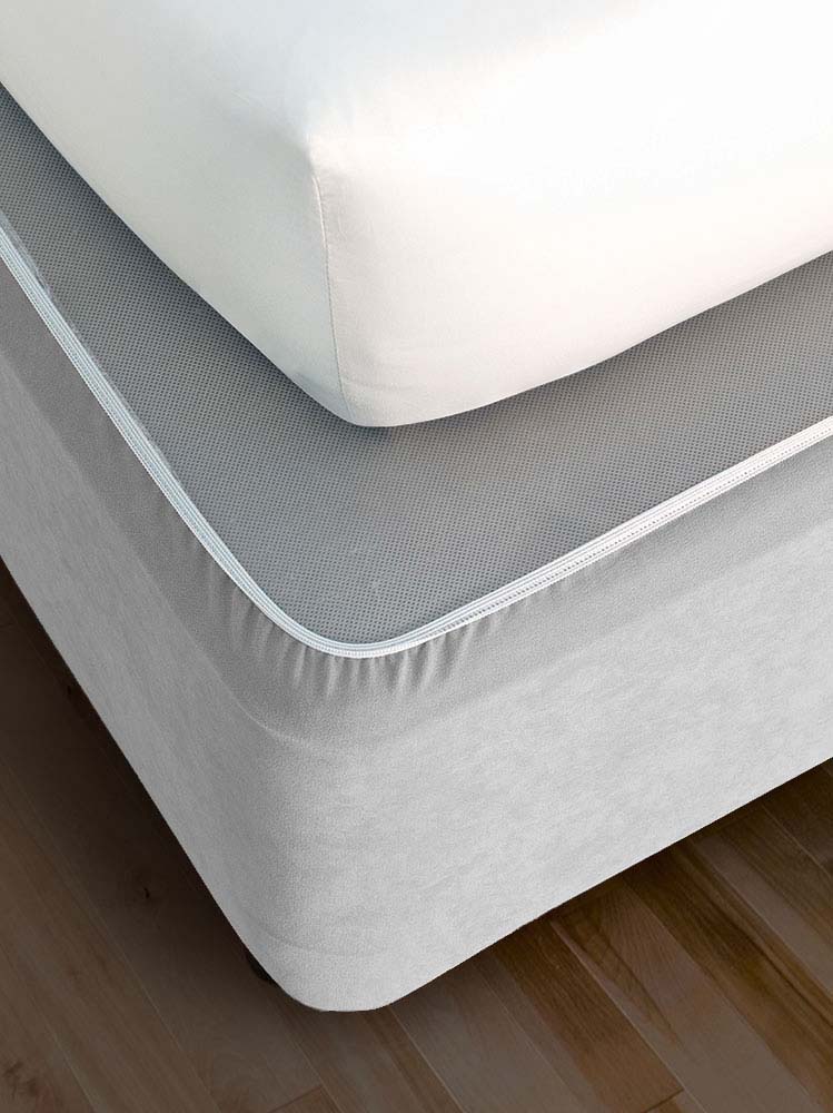 Faux Suede Bedwrap - Grey