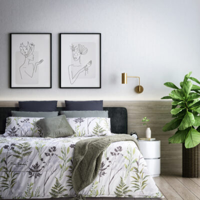 Le-Intro – 75gsm Microfibre Comforter - Orion Leaves