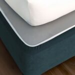 Faux Suede Bedwrap - Smoke Blue
