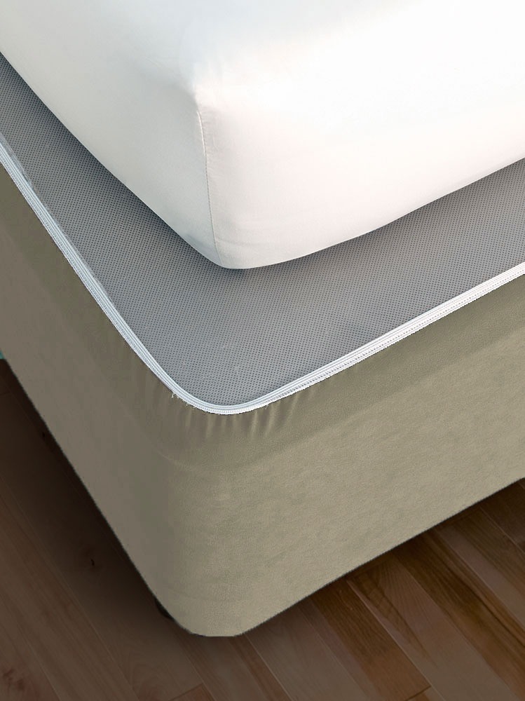 Faux Suede Bedwrap - Stone