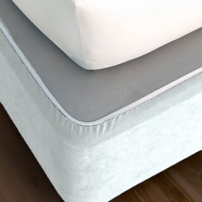 Faux Suede Bedwrap - White