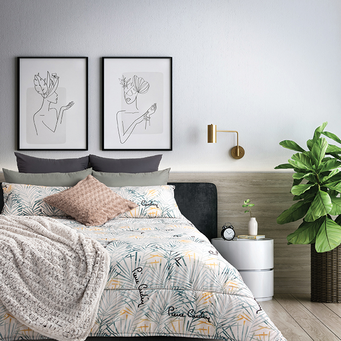 Le-Intro – 75gsm Microfibre Comforter - Shiloh Leaves