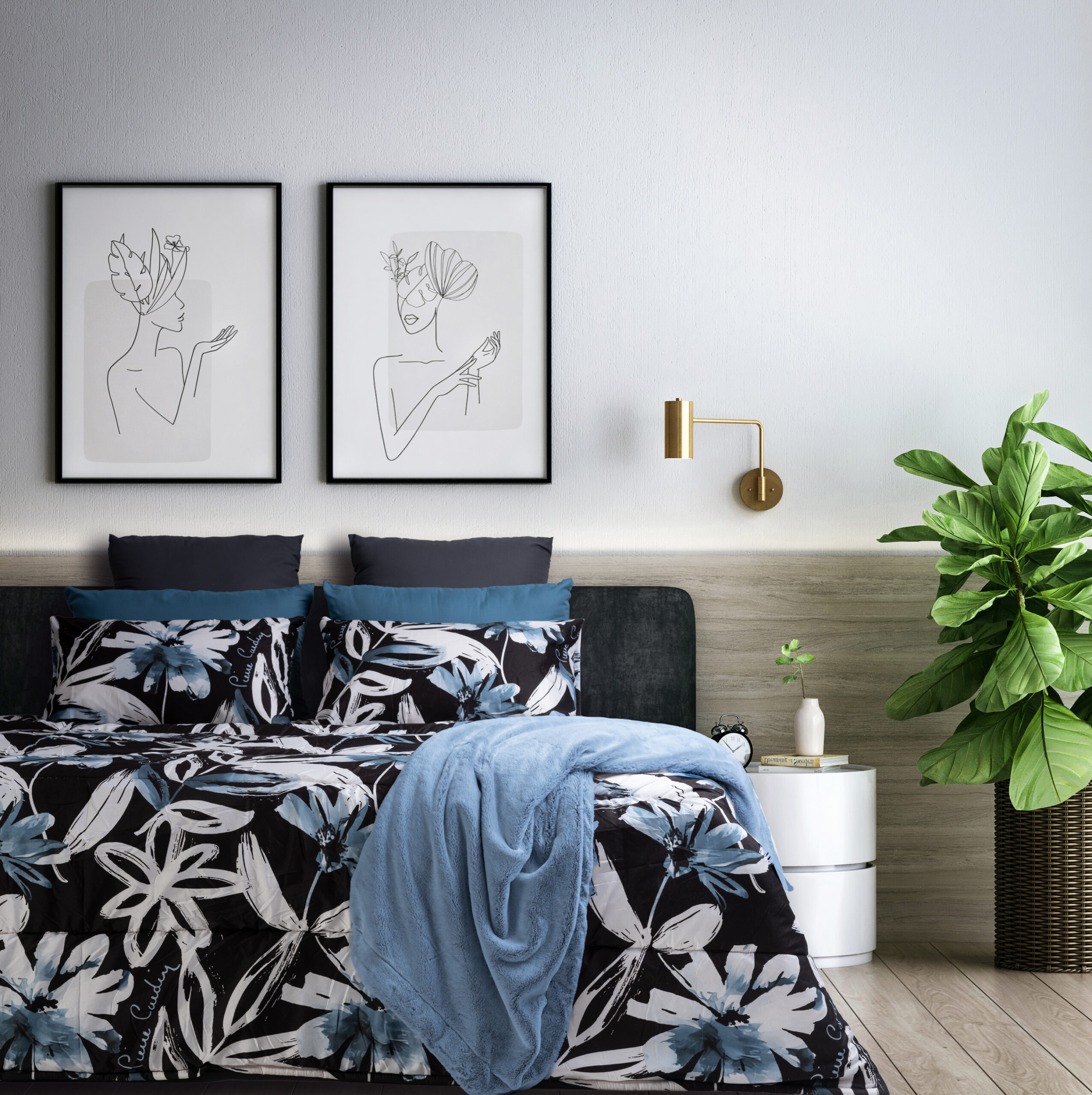 LE-INTRO – 75GSM MICROFIBRE COMFORTER - AURICA FLORAL