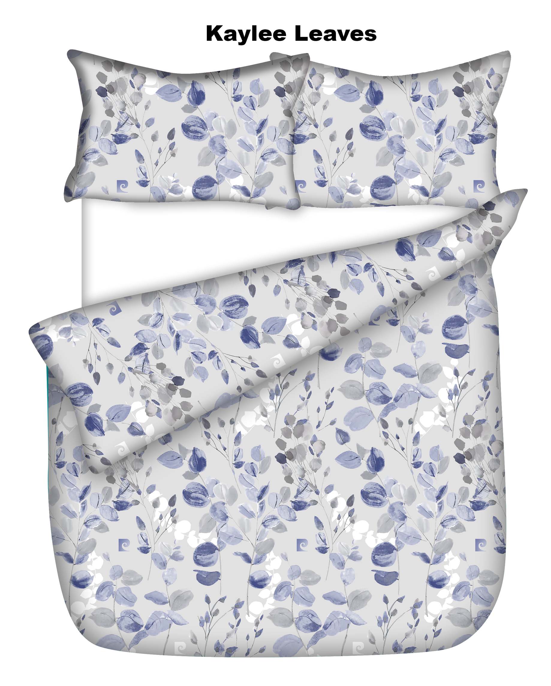 LE-INTRO SILKY SOFT SUMMER RANGE DUVET COVER – KAYLEE LEAVES