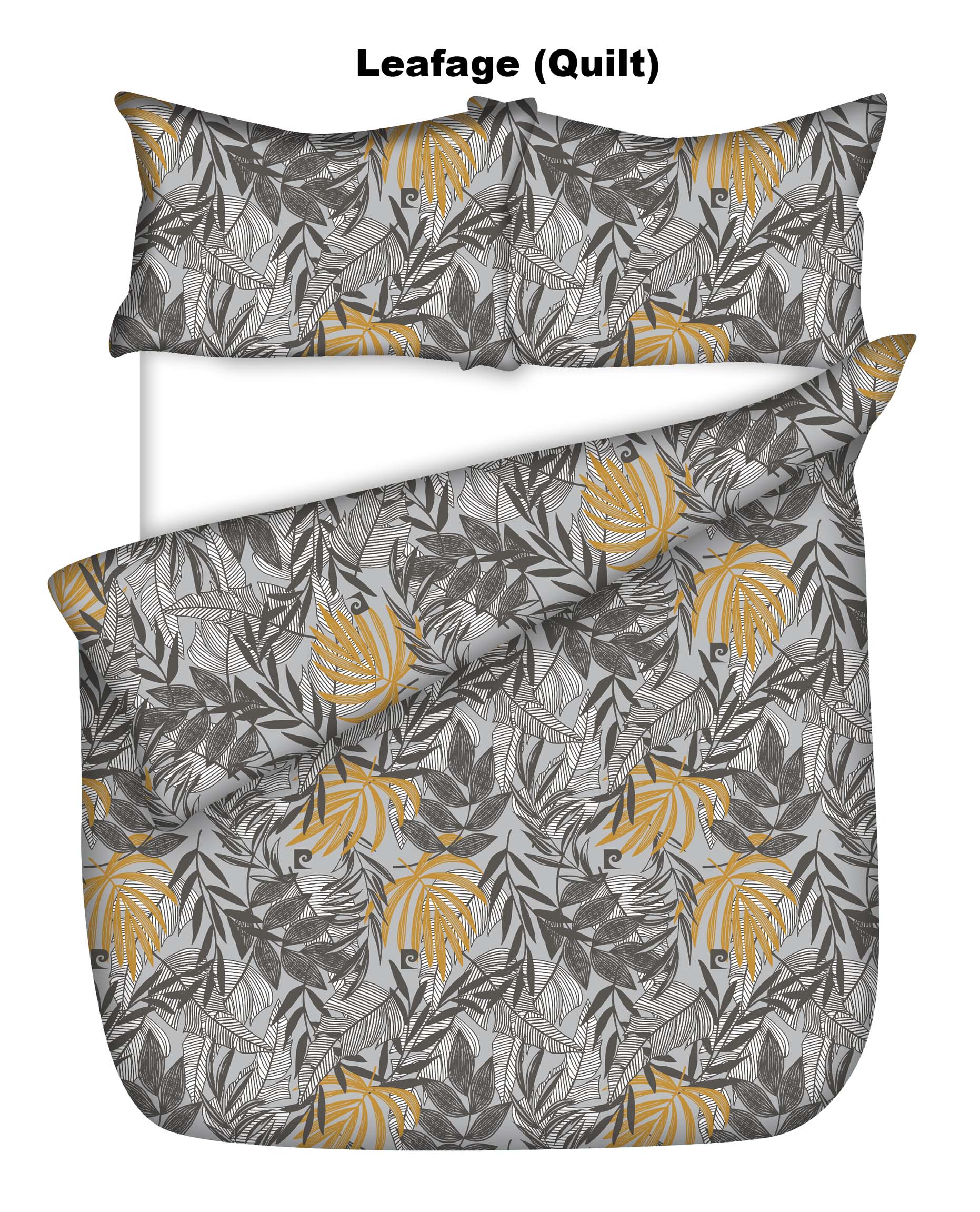 LE INTRO – SOFT & SILKY - PRINTED PINSONIC QUILTS – 220X200 – Leafage