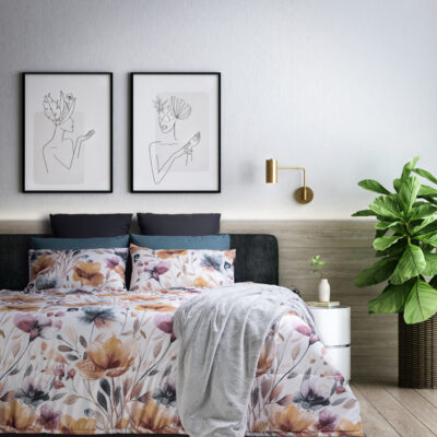 LE-INTRO – 75GSM MICROFIBRE COMFORTER - TAMZIN FLORAL