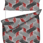LE INTRO – SOFT & SILKY - PRINTED PINSONIC QUILTS – 220X200 – Geometric Illusion