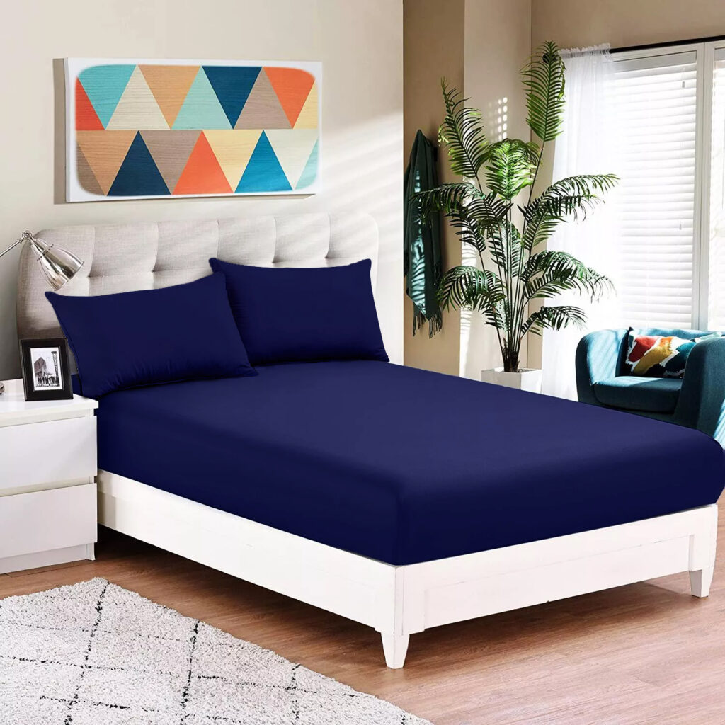 LE INTRO - 90GSM FITTED SHEET SET – NAVY