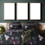 VOGUE – 144TC COTTON RICH DUVET COVER – NOIR BOTANICAL