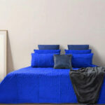 Le Intro – Silky Feel 90gsm Pinsonic Quilts – 240x240 - Royal Blue