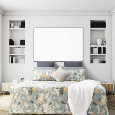 Le-Intro - Silky Feel Duvet Cover - Aralin Leaves