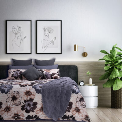 LE-INTRO – 75GSM MICROFIBRE COMFORTER - FLORET