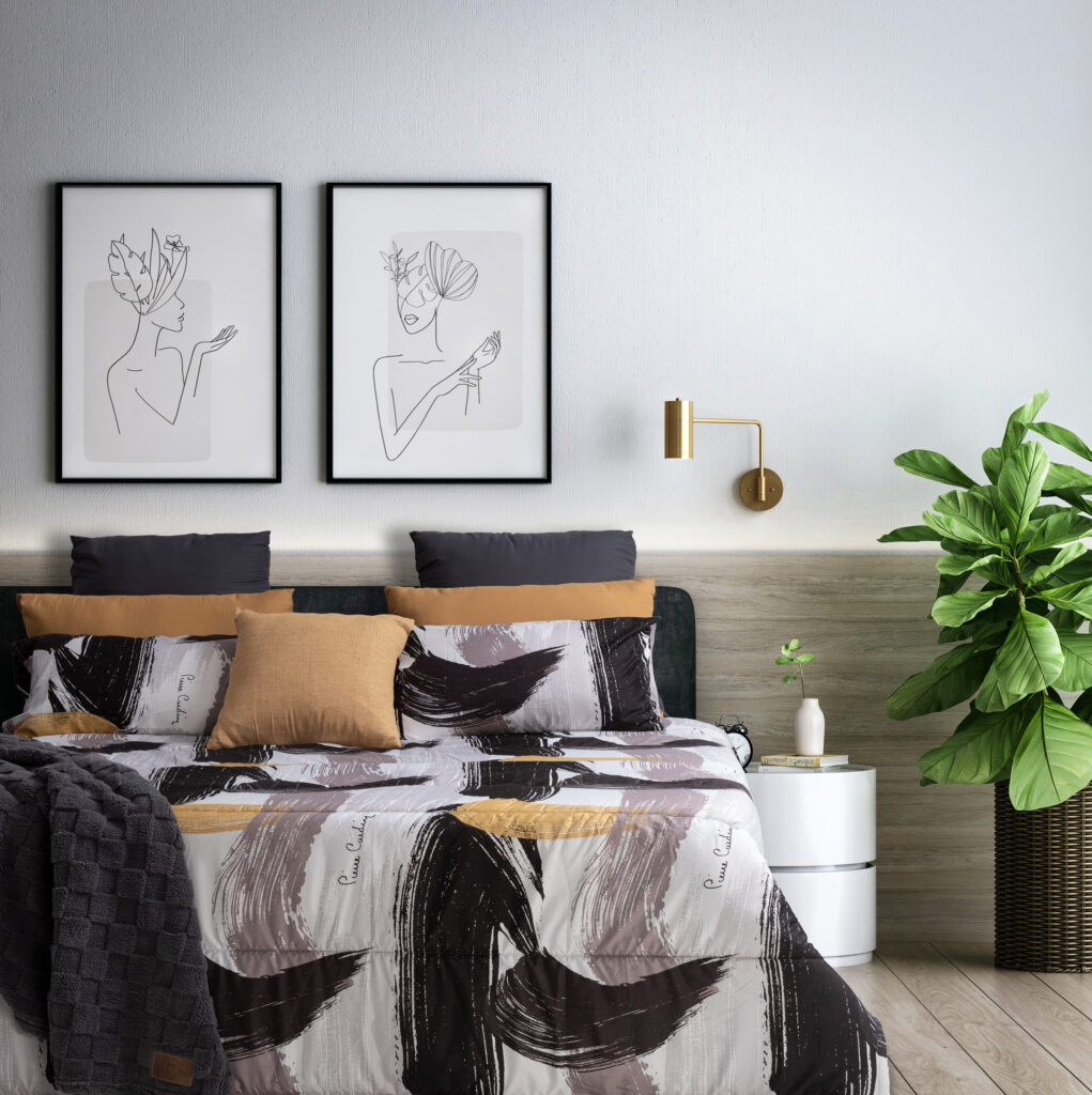 LE-INTRO – 75GSM MICROFIBRE COMFORTER - RAI BRUSHSTROKE