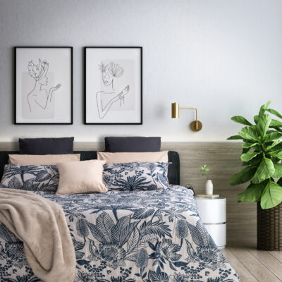 LE-INTRO – 75GSM MICROFIBRE COMFORTER - TAIMO LEAVES