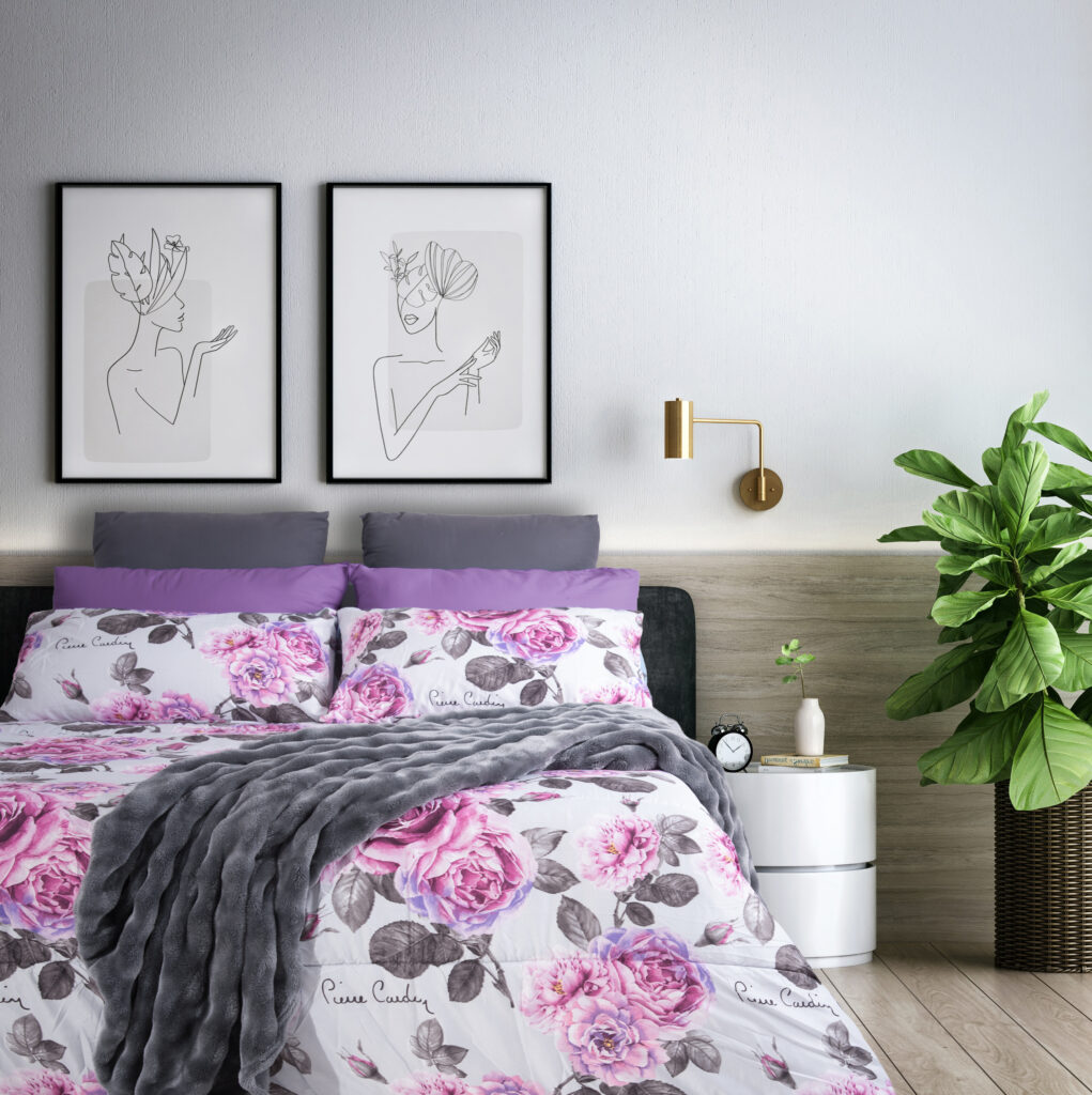 LE-INTRO – 75GSM MICROFIBRE COMFORTER - CALAN FLORAL