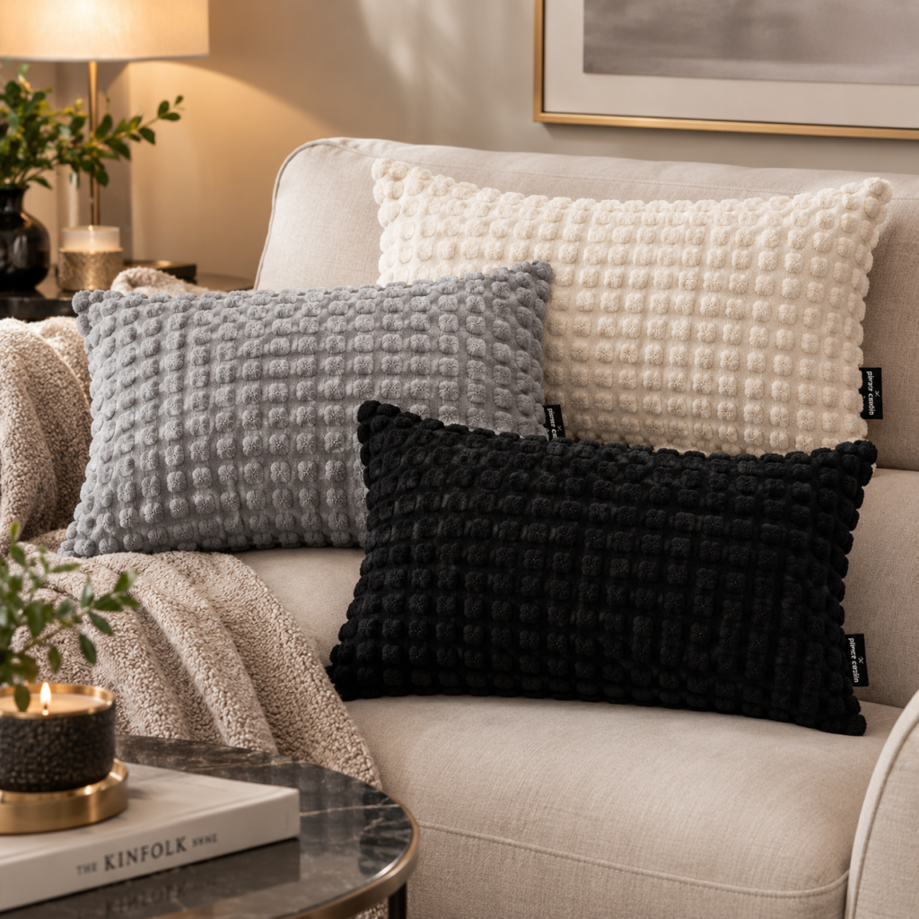 Pierre Cardin Pom Pom Scatter Cushion – 60 x 40 cm
