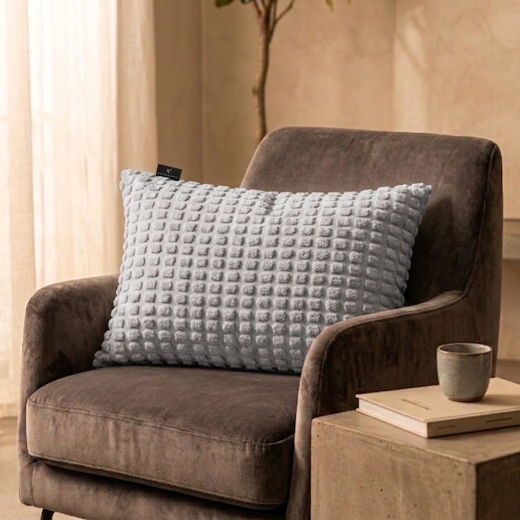 Pierre Cardin Pom Pom Scatter Cushion – 60 x 40 cm