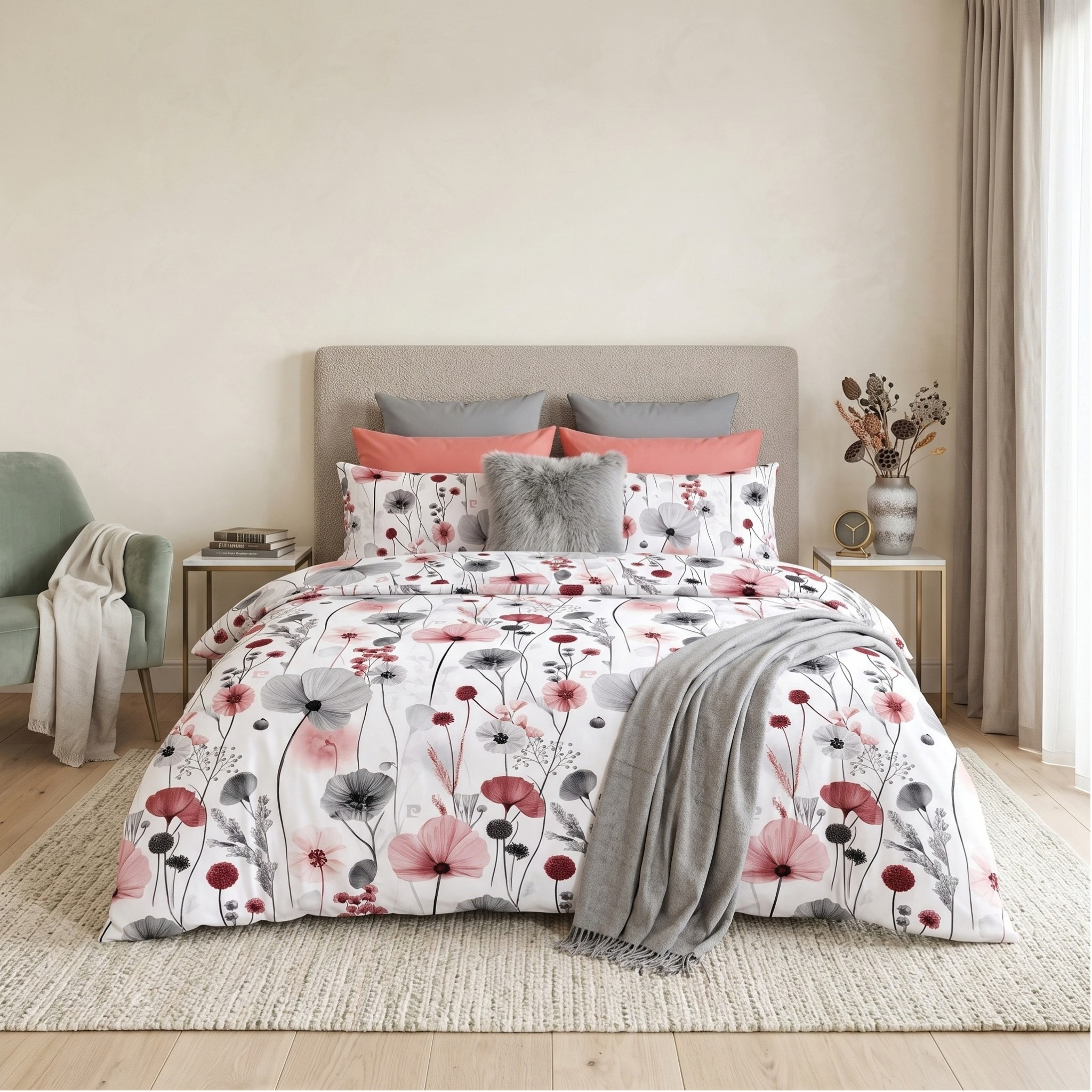 Vogue – 144TC Cotton Rich Duvet Cover - Atonia Floral