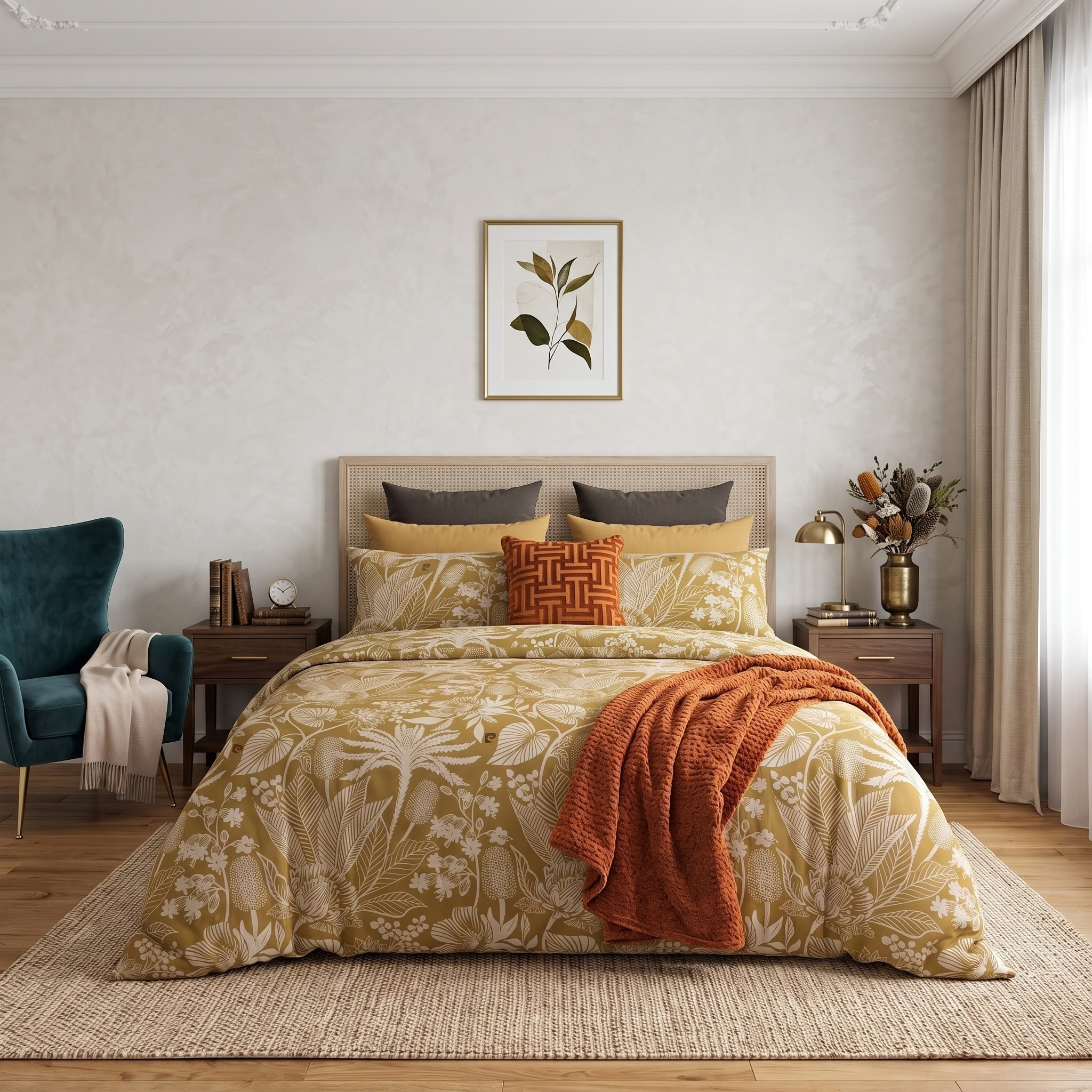 Vogue – 144TC Cotton Rich Duvet Cover - Botanical Floral