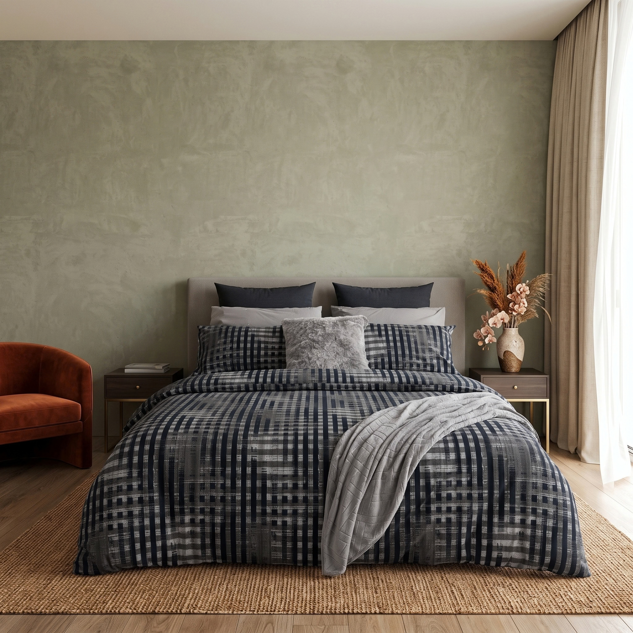 Vogue – 144TC Cotton Rich Duvet Cover - Radley